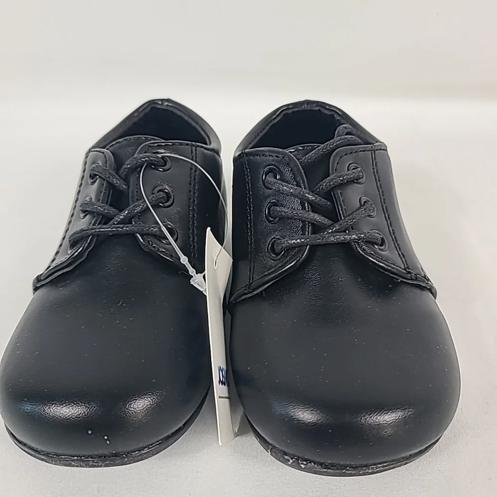 NEW Josmo Basic Casual Boys Dress Shoes Oxford Black Size 7